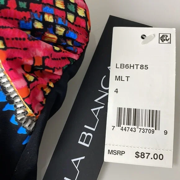 La Blanca Swim Top Size 4 NWT - Picture 2 of 6